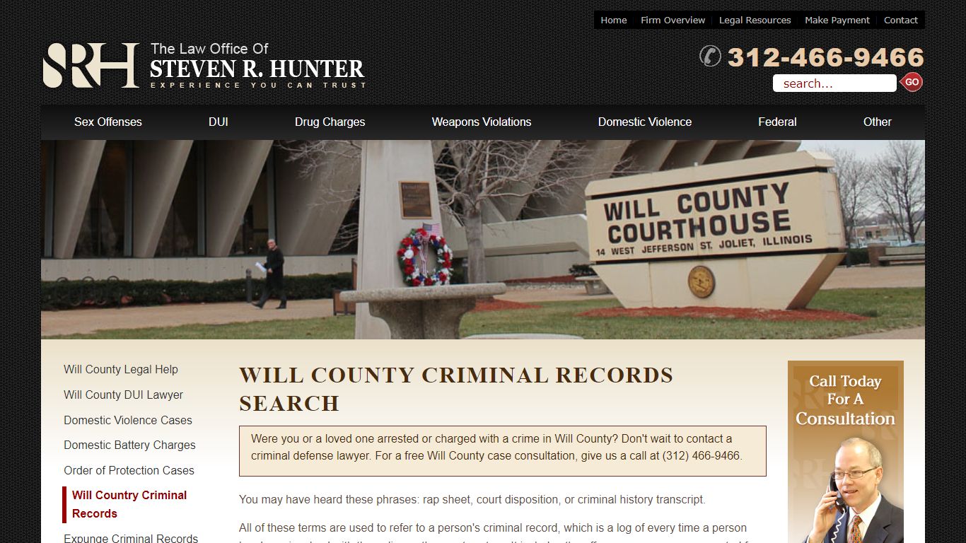 Will County Criminal Records Search - srhunterlaw.com